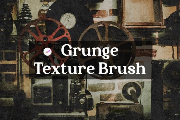 Download Grunge Texture Brush V.2 for Procreate - Grunge Collection