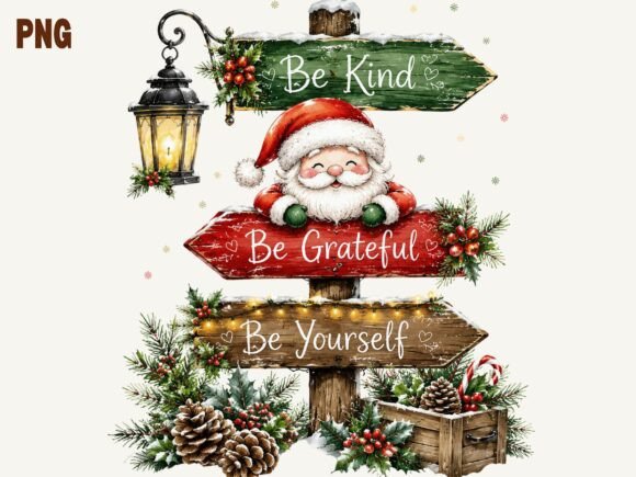 Download Christmas Santa Png, Be Grateful Png - Santa Collection