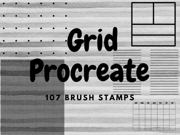 Download Grid Procreate Brush Stamps - Brush stamps Collection