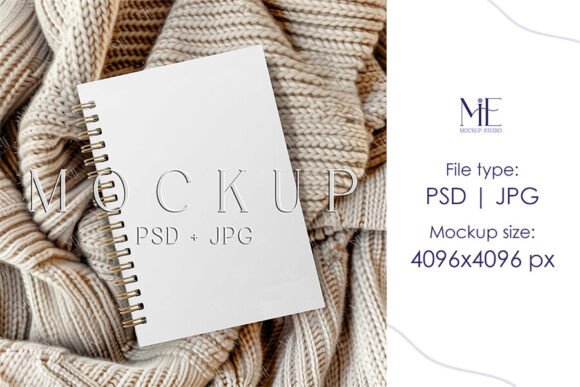 Download Boho A5 A4 Blank NoteBook Journal Mockup - Mockup Collection