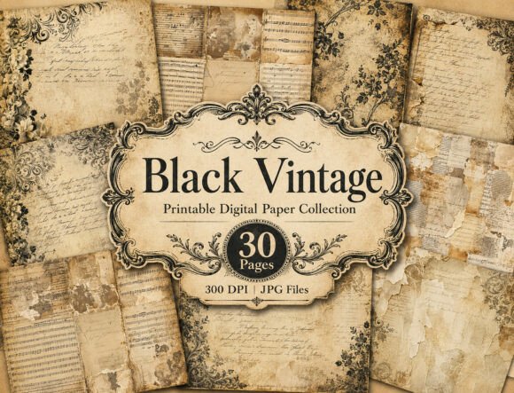 Download Vintage Floral Grunge Papers - Grunge Collection