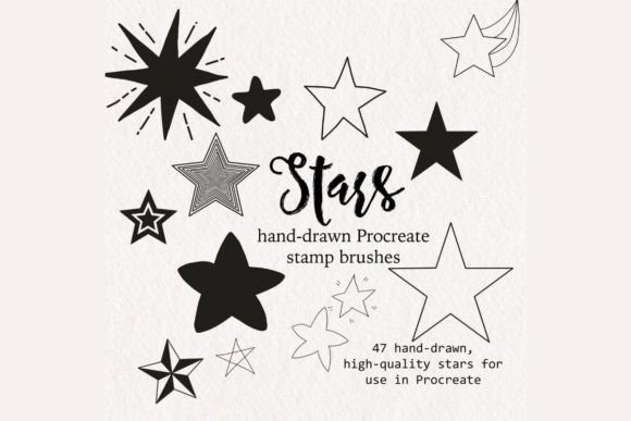 Download Procreate Star Brush Stamps - Brush stamps Collection
