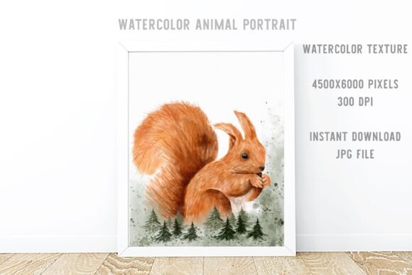 Download Watercolor Squirrel Forest Illustration - Forest illustration Collection