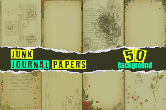 Download Vintage Grunge Junk Journal Papers - Grunge Collection