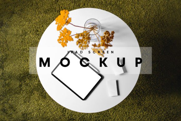 Download IPad with Business Cards Mockup - Mockup Collection