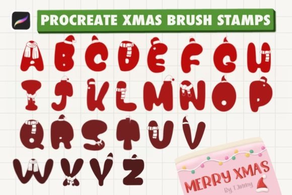 Download Procreate Xmas Brush Stamps - Brush stamps Collection