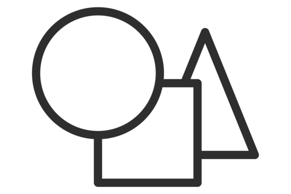 Download Geometric Shapes Icon. Drawing Symbol. D - Symbol Collection